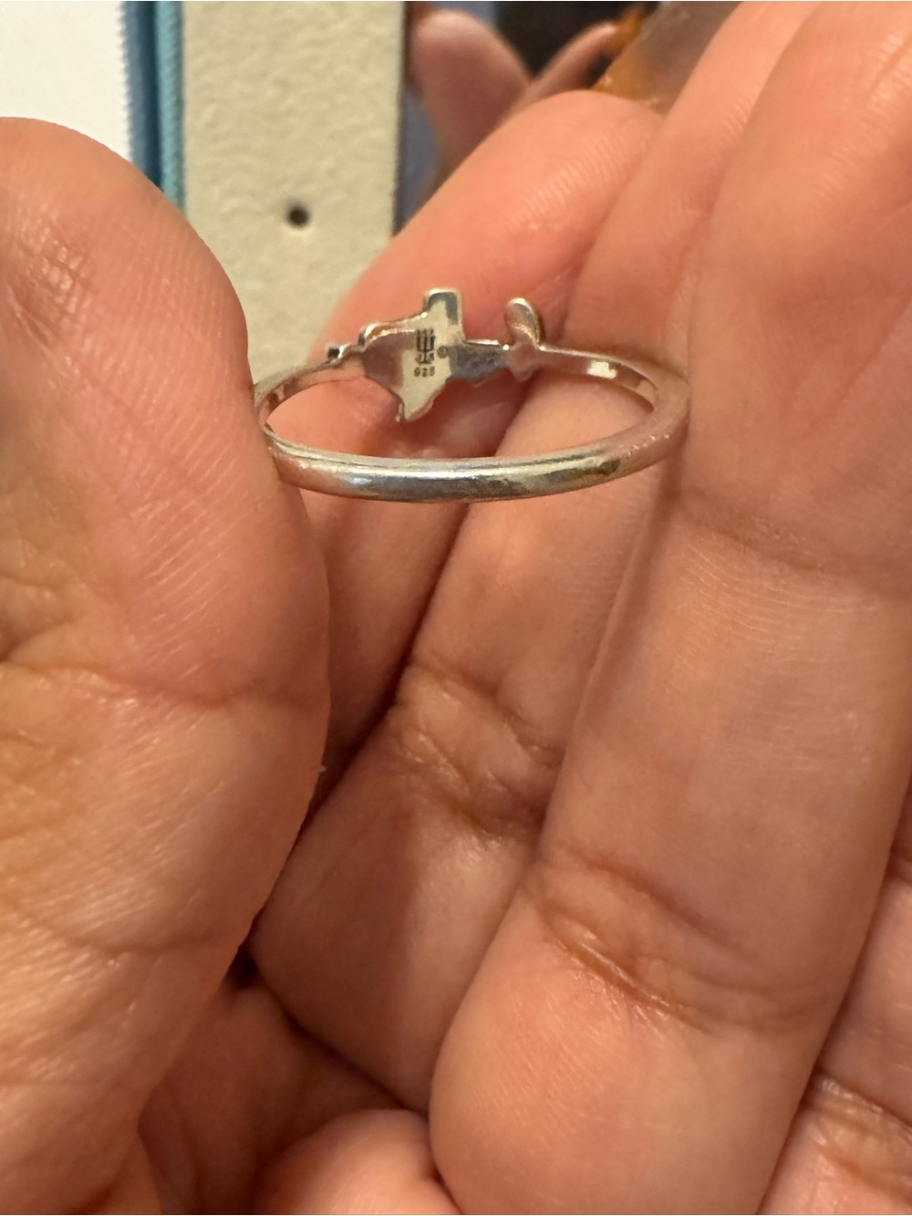 Retired James Avery Sterling Silver 'Texas Is Home' Ring - Picture 6 of 6